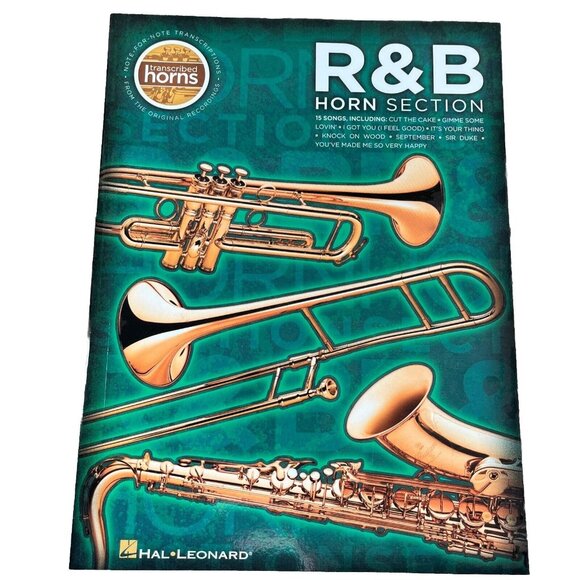 Other - R&B Horn Section Transcribed Horns Sheet Music Book Hal Leonard